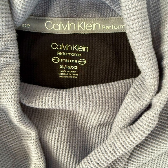 NWT Calvin Klein Performance Waffle top size XL - Picture 3 of 4